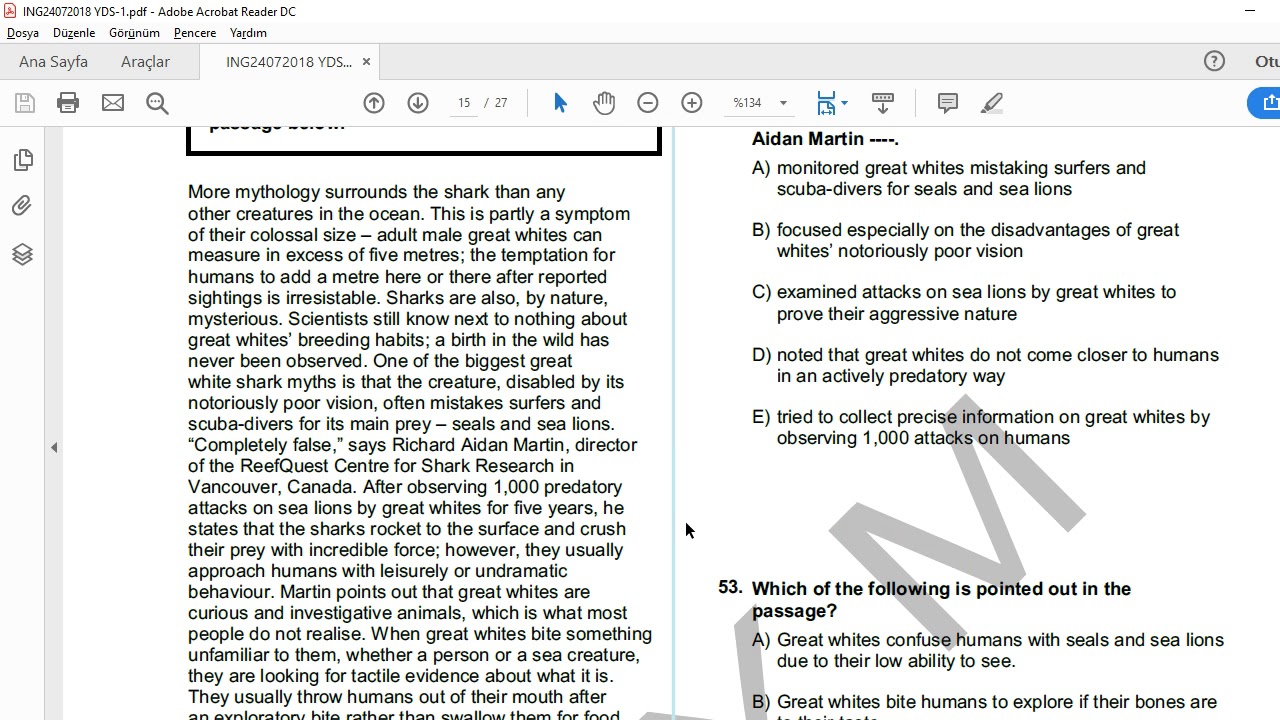 YDS SINAVI HAKKINDA BİLGİLENDİRME, SÜRE PLANLAMASI, ÖNERİLER VE SORU ARŞİVİ