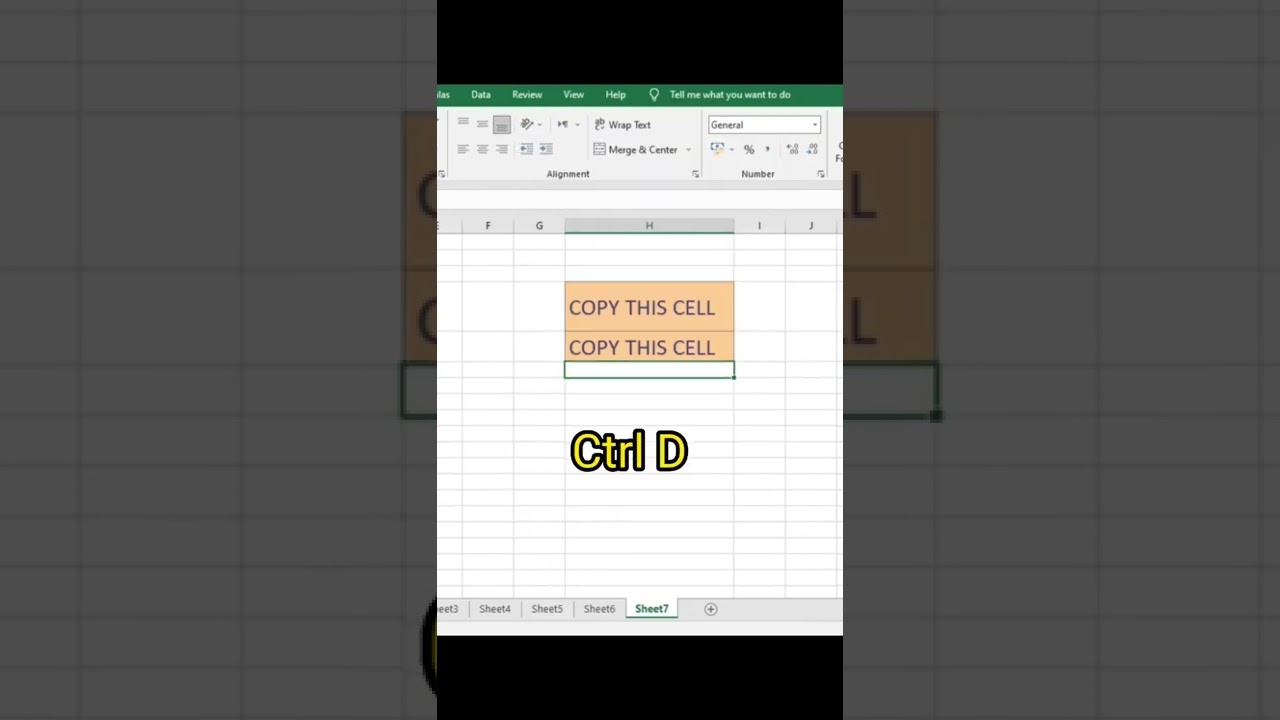 How To Copy Data from Above Cell - Excel Shortcuts - Tips & Tricks