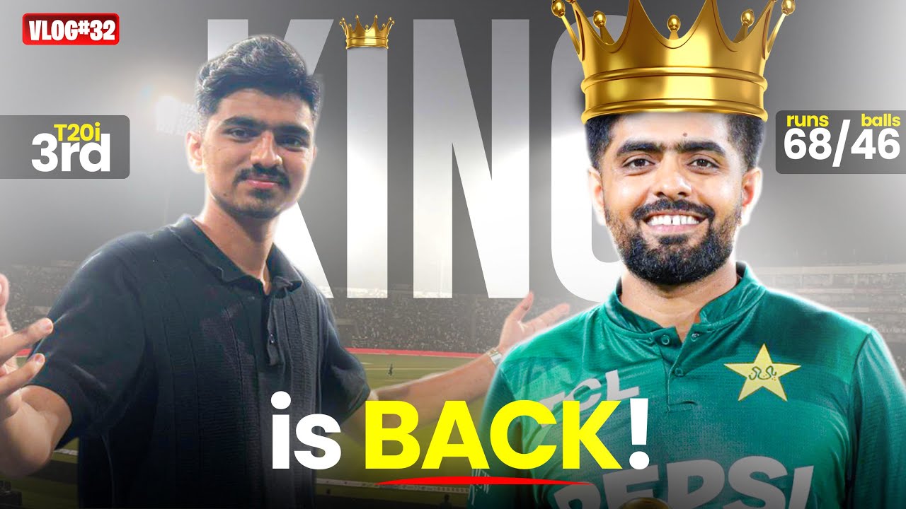 King Is Back👑🔥 | Pak Vs Sa 3rd T20i | Gaddafi Stadium Lahore🏟️| Mirza Gaming YT | Vlog 32