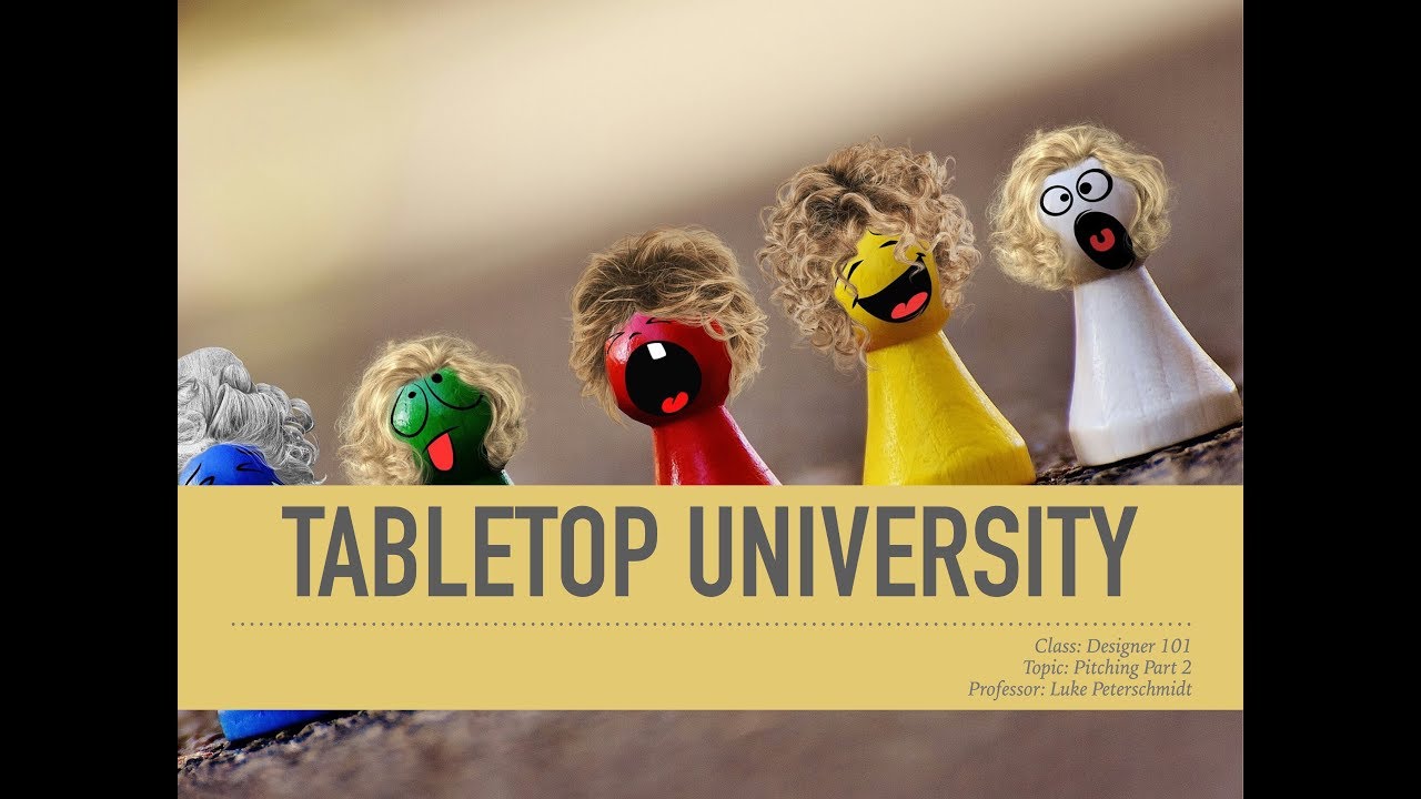 How to Pitch your Tabletop Game