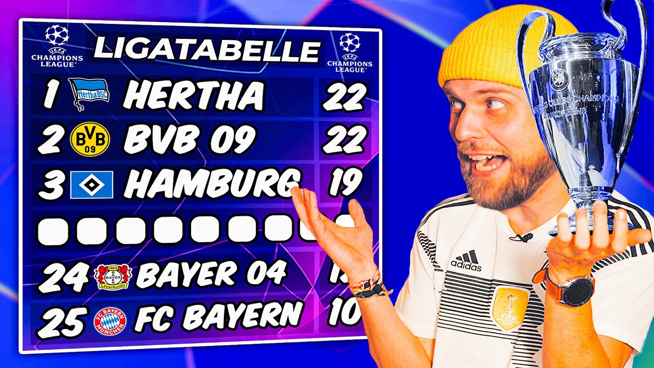 1 & 2 BUNDESLIGA, ABER im NEUEN CHAMPIONS LEAGUE FORMAT 🏆⚽️🇩🇪