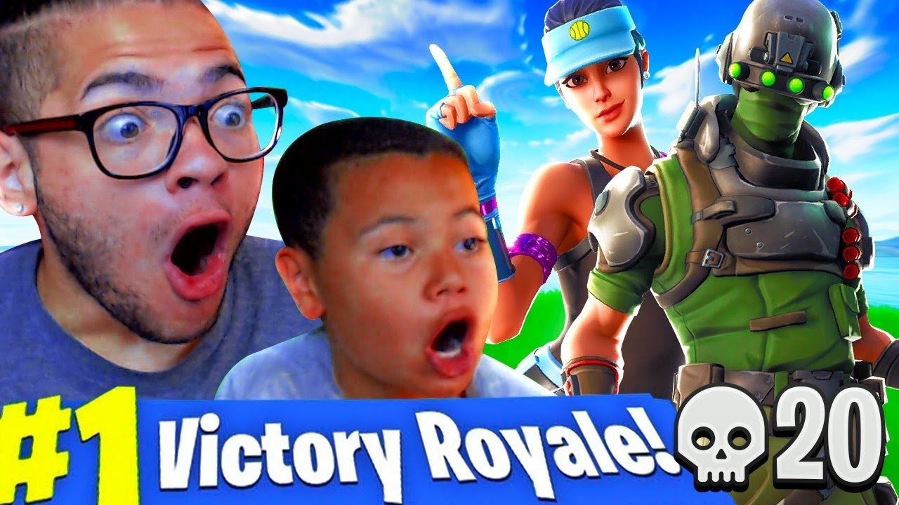 OMG *NEW* SKIN IS UNSTOPPABLE!!! LITTLE KID PLAYS COMPETITIVE! FORTNITE BATTLE ROYALE FUNNY MOMENTS