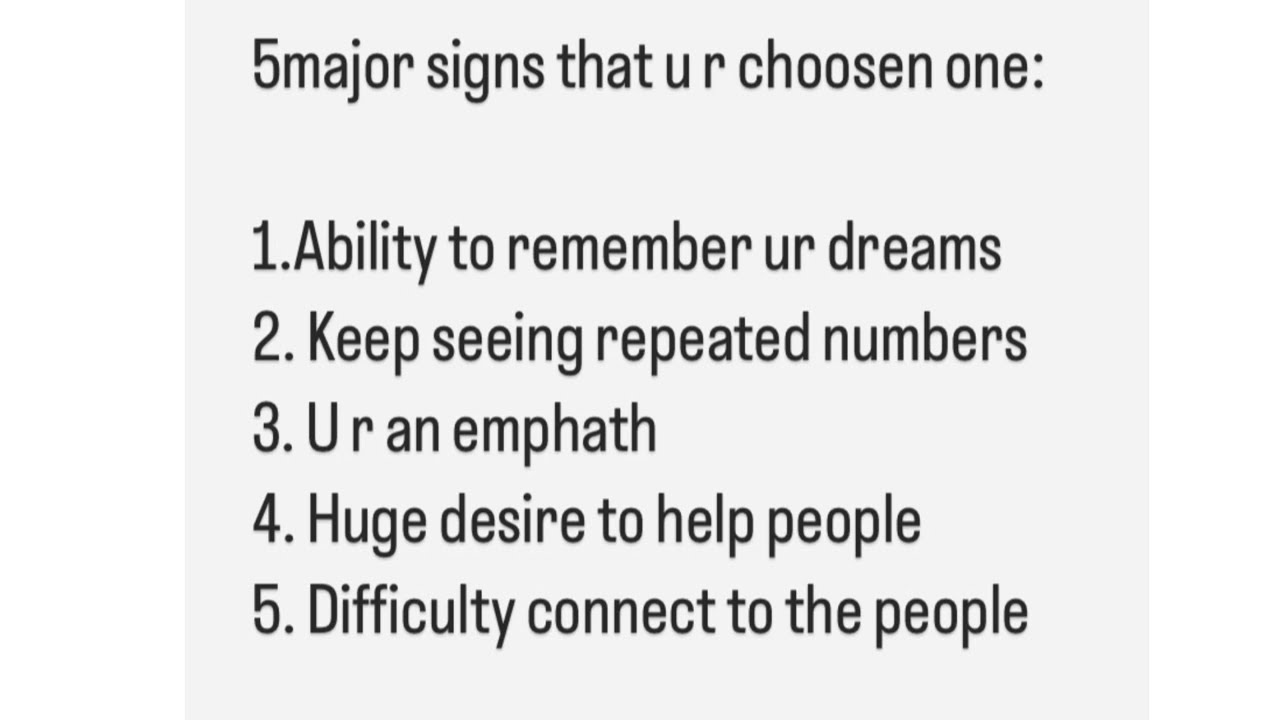 5 Major signs that you are choosen one🤍#choosenones