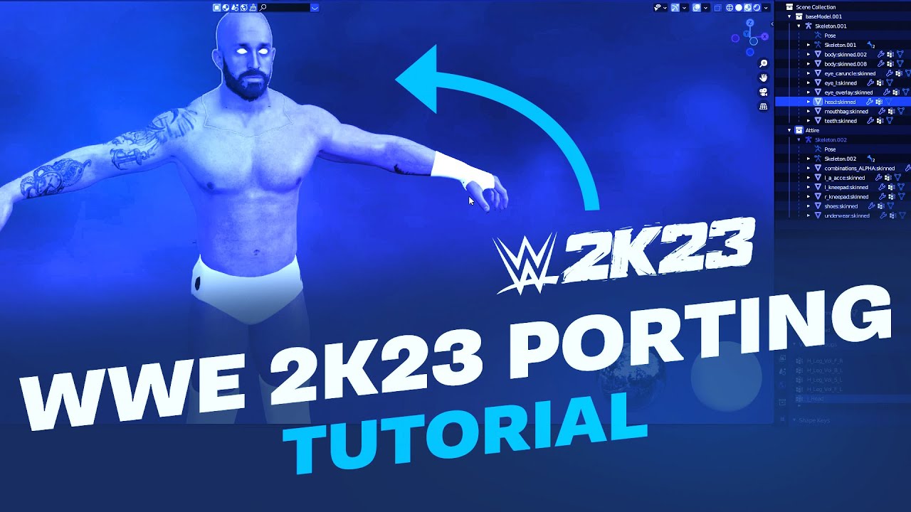 WWE 2K23 - 2K15-19 to WWE 2K23 Tutorial | WWE 2K23 Mods