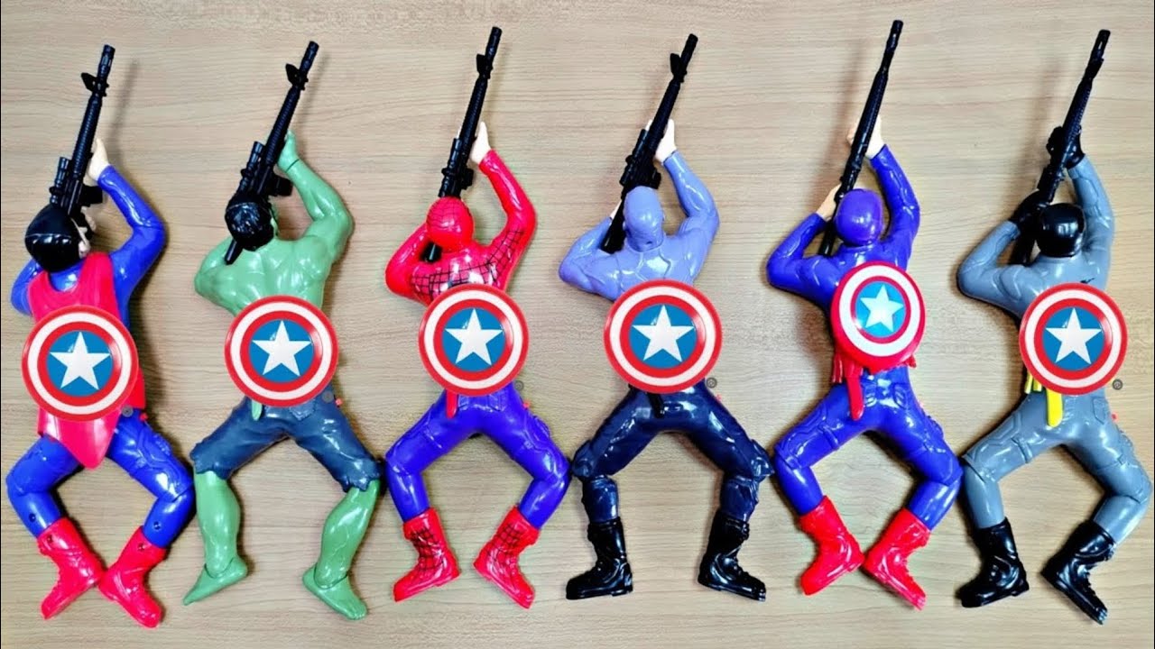 Spiderman Captain America Hulk Batman Superman ~ Unboxing Toys Actionfigure 