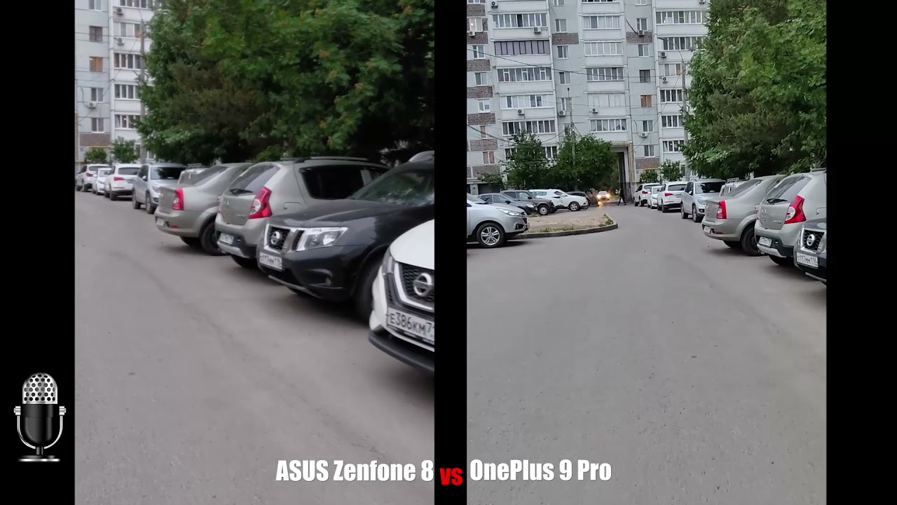 EIS ASUS Zenfone 8 vs OnePlus 9 Pro