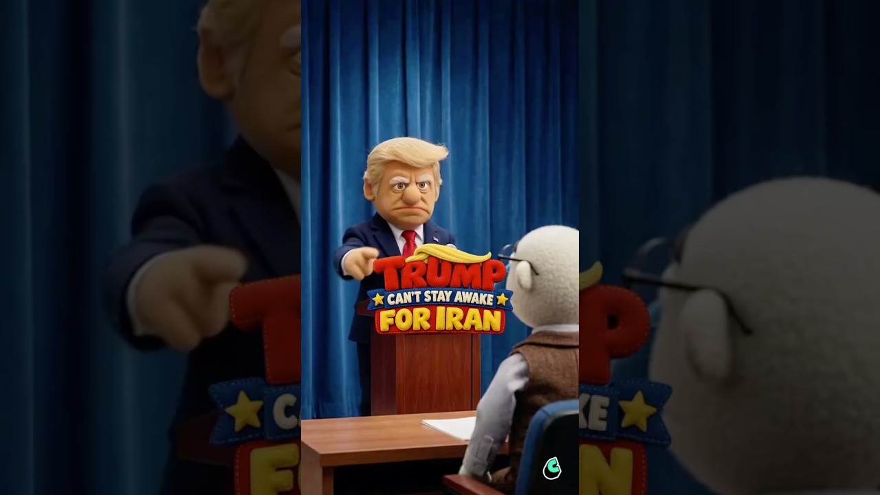 Puppet Trump Falls Asleep During Iran Questions 😂