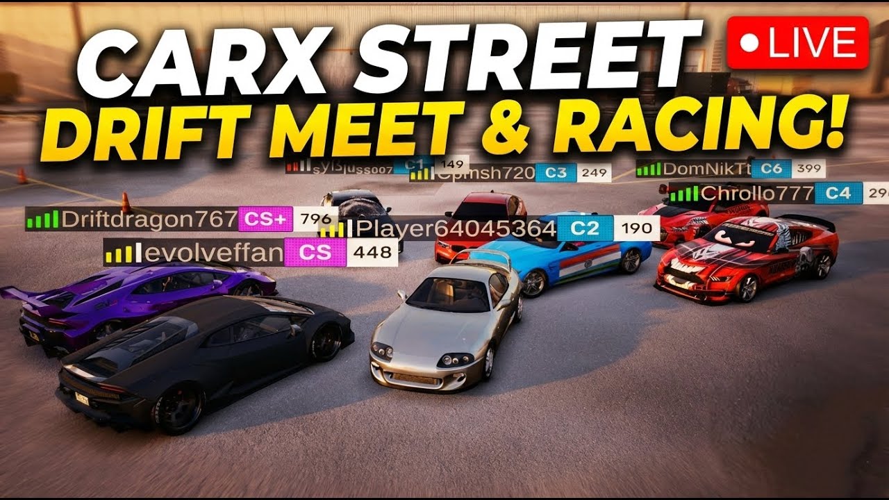 CarX Street LIVE 🔥 Real Drift Lobby | Pro Drift Builds | Nonstop Action 🚗💨