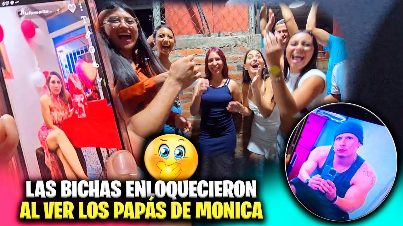 Así quedo toda la Plaga al ver a los papás tan jovenes y atractiv0s de Monica. El pujido de todos