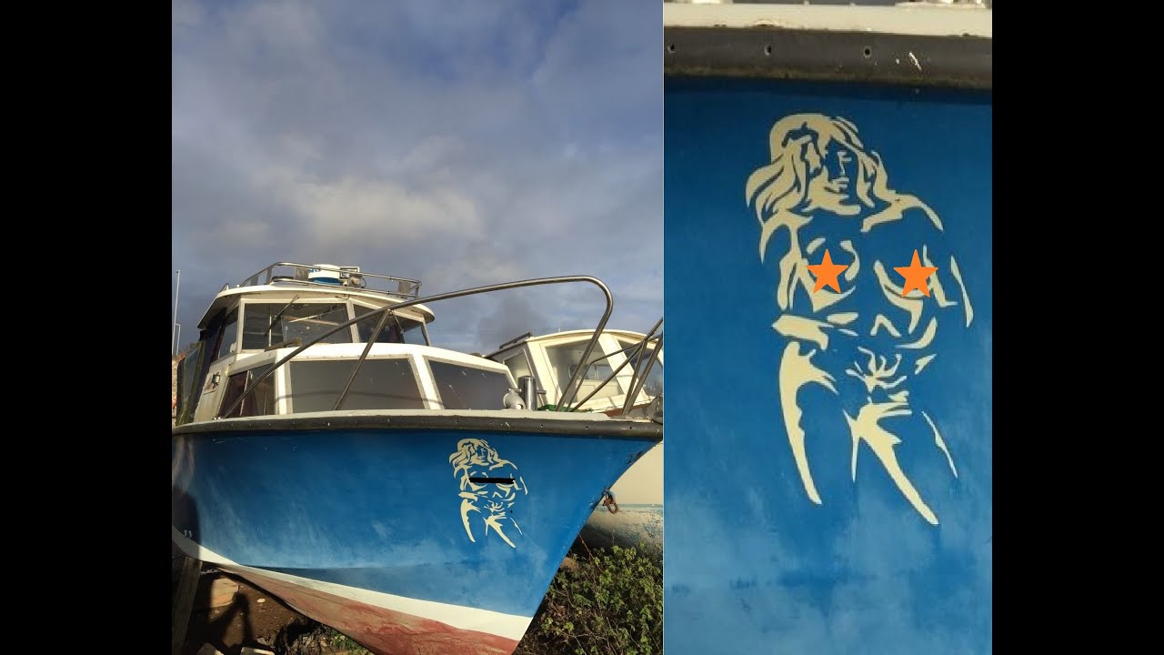 Does n**ked girl sticker make the boat look better?  my Cleopatra boat project episode 2