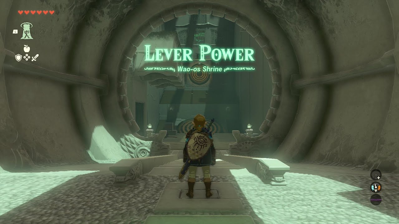 Wao-os Shrine - Lever Power