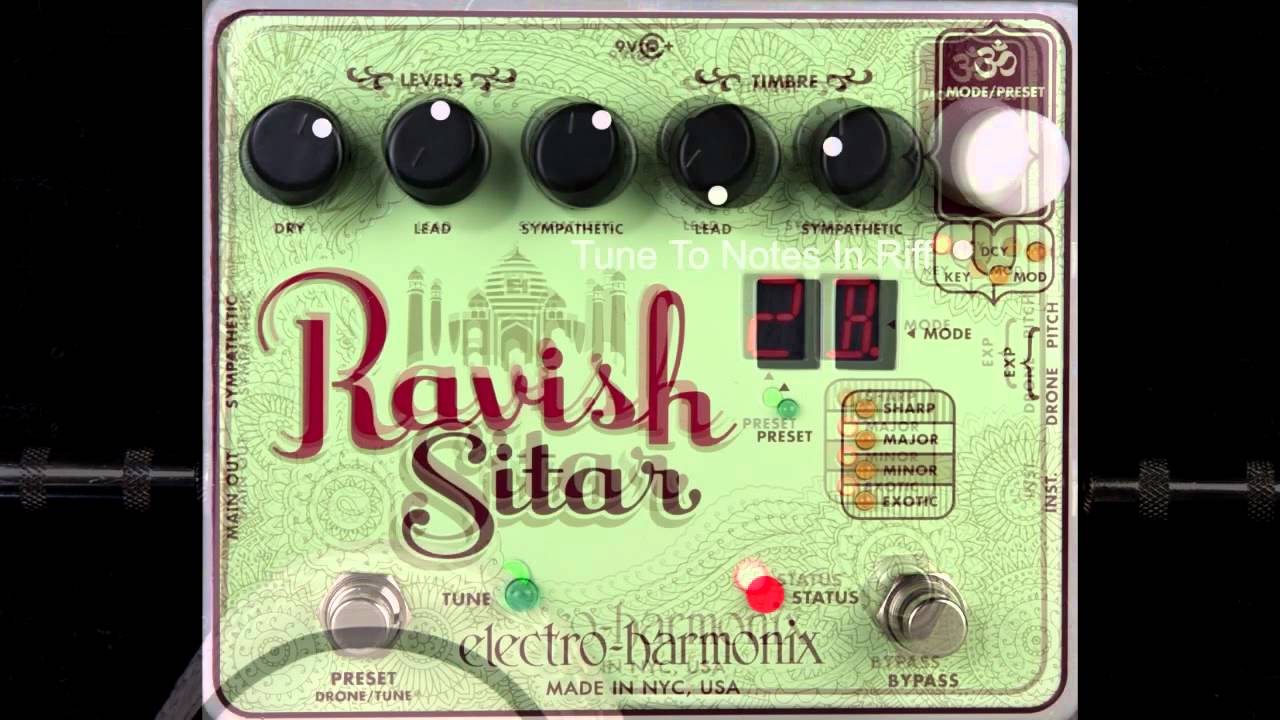 Electro Harmonix Ravish Sitar guitar pedal