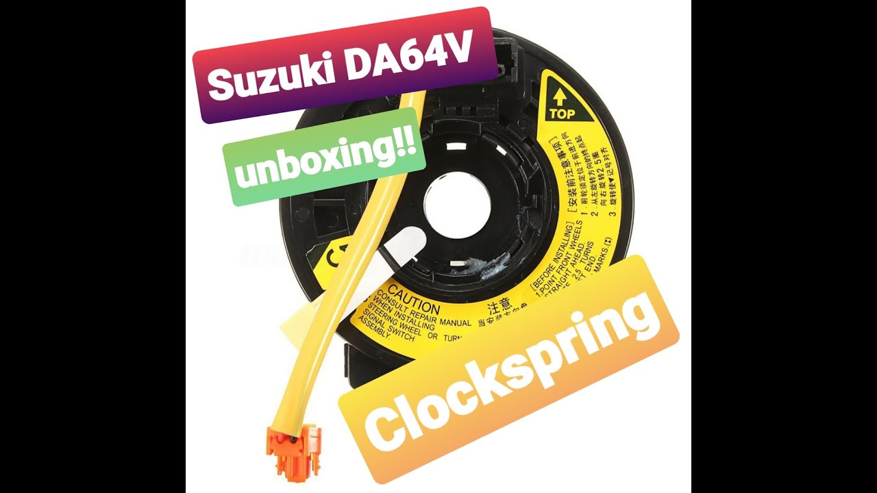 Suzuki Every DA64V clock spring change/ unboxing cheap item.