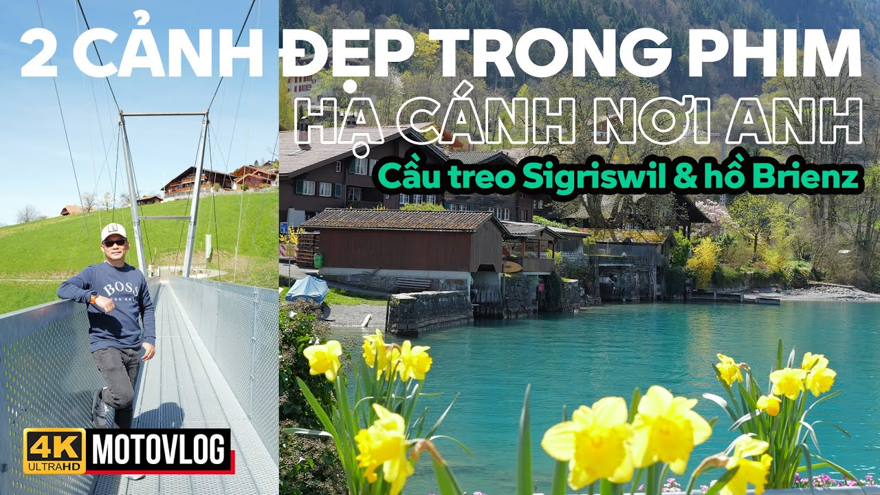 DU LỊCH THỤY SĨ: 2 CẢNH ĐẸP TRONG PHIM HẠ CÁNH NƠI ANH: CẦU TREO SIGRISWIL & HỒ BRIENZ Ở INTERLAKEN
