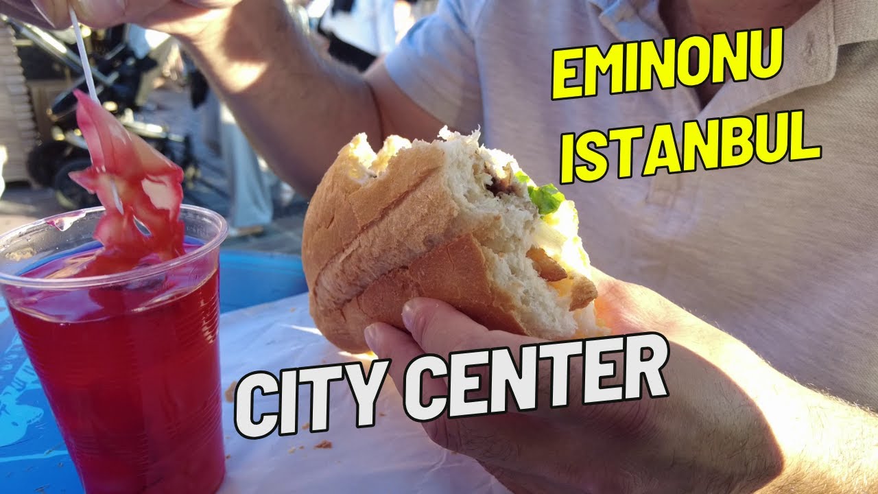 ISTANBUL TURKIYE 2024 CITY CENTER SQUARE EMINONU BAZAAR 4K UHD WALKING TOUR AT AUGUST