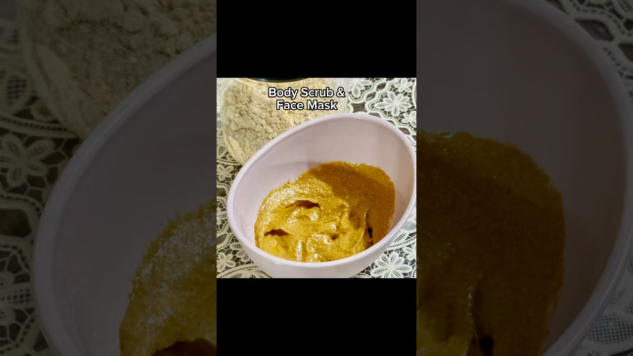 Homemade Body scrub & Face Mask # Home remedy # skincare routine#Beauti tips