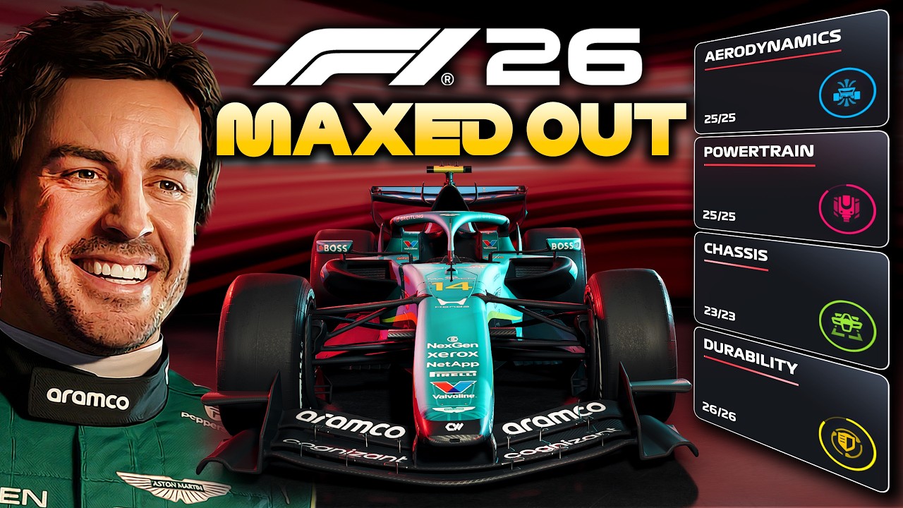 Я прокачал Aston Martin Honda до максимума в режиме карьеры F1 26... Насколько она теперь быстра?!