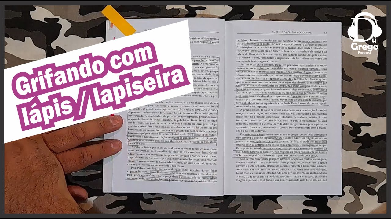 Como marcar os livros com lápis/lapiseira (DGV#186)