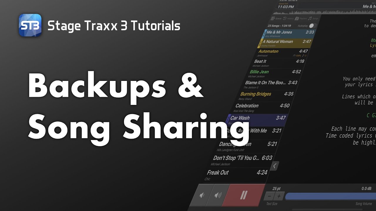 Backups and Song Sharing