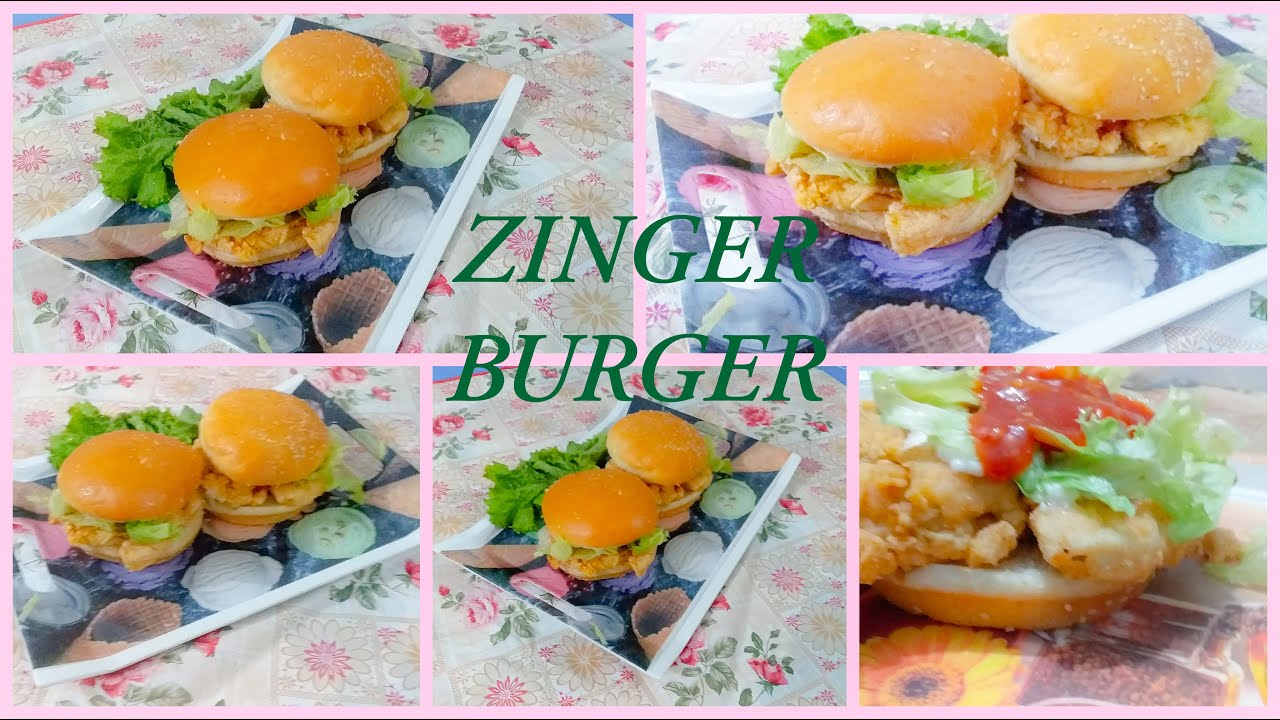 Kfc style ZINGER BURGER |Quick zinger burger recipe| how to make zingar burger at home |by shumaila