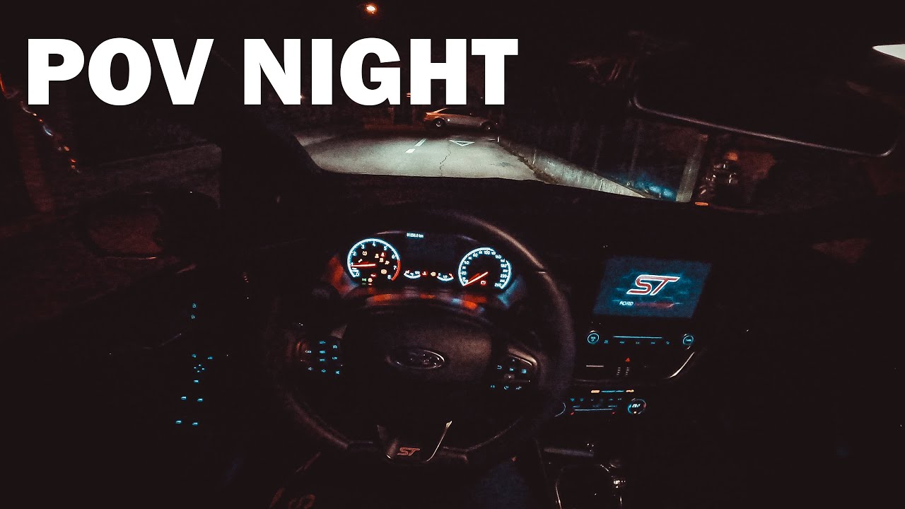 Ford Fiesta ST 2019 200HP - POV Night test ride
