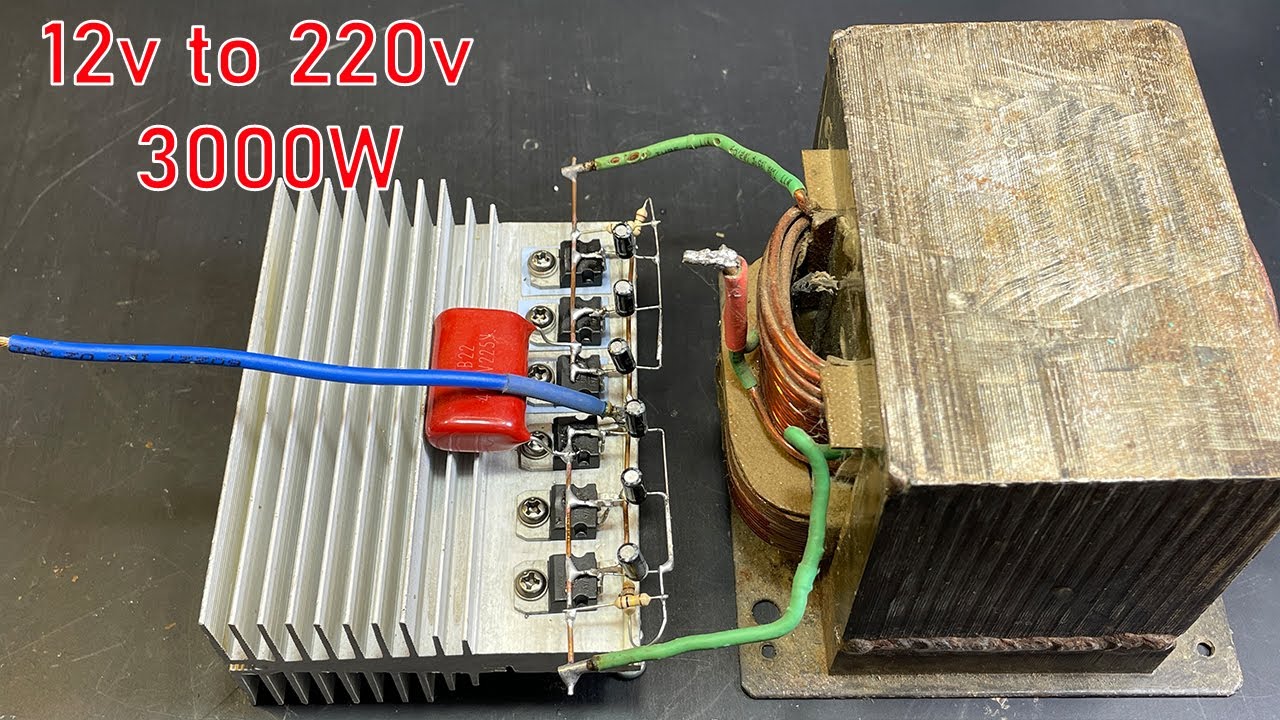 12v to 220v high capacity power inverter @Creative_prodigy_101 #204