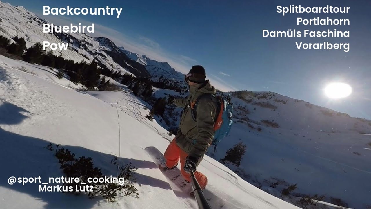 Splitboardtour Portlahorn 2010m  Damüls Faschina Vorarlberg