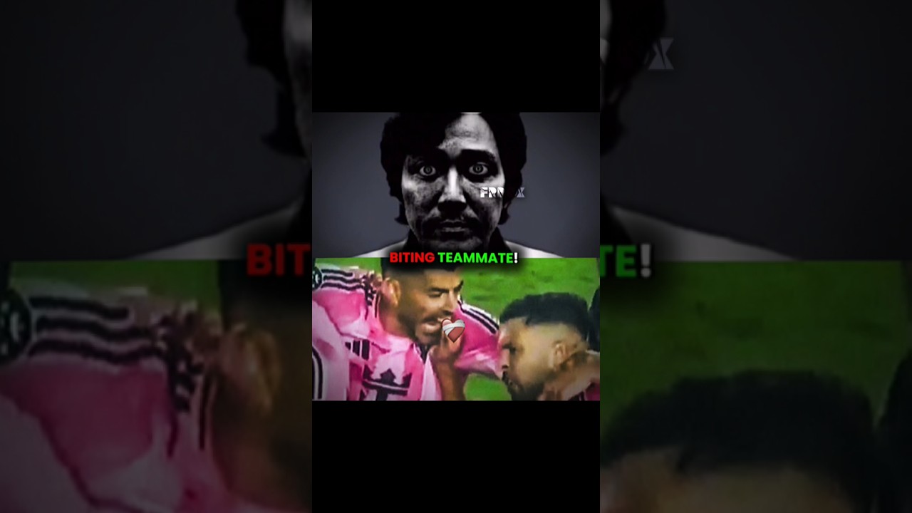 Suarez biting his own teammate 😭🙏 #shorts #viralvideo #funny #trending #football