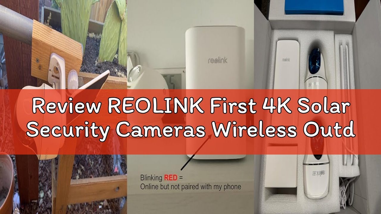 Review REOLINK First 4K Solar Security Cameras Wireless Outdoor, Argus PT Ultra+ 3W Solar Panel, 360