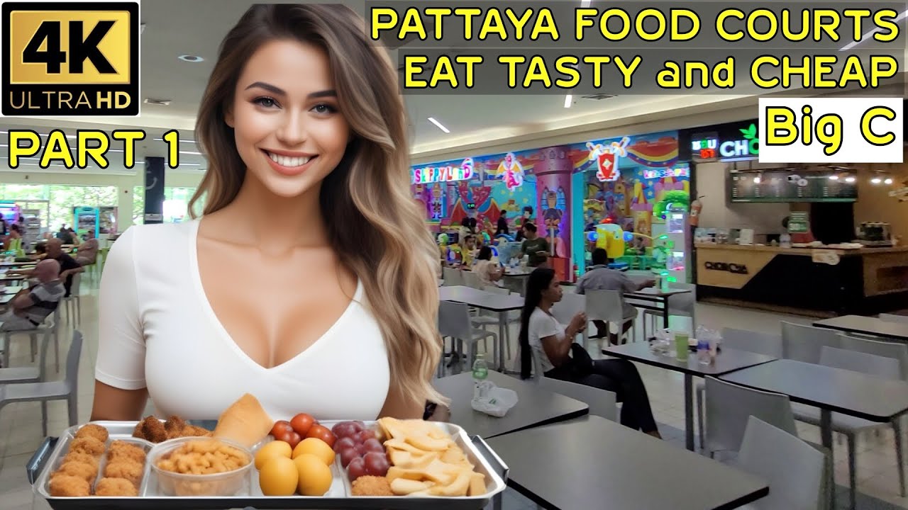 Pattaya Food courts Part 1   Big C Extra Pattaya Klang   2024 Thailand