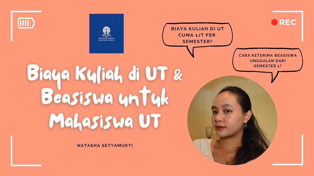 Biaya Kuliah di UT dan Beasiswa UT 🤩 (ada yg cover sampai lulus + biaya hidup!)
