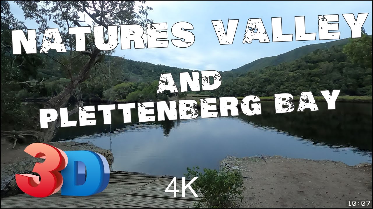 4K Driver's Views : Nature's Valley, Keurbooms and Plettenberg Bay on an overcast day