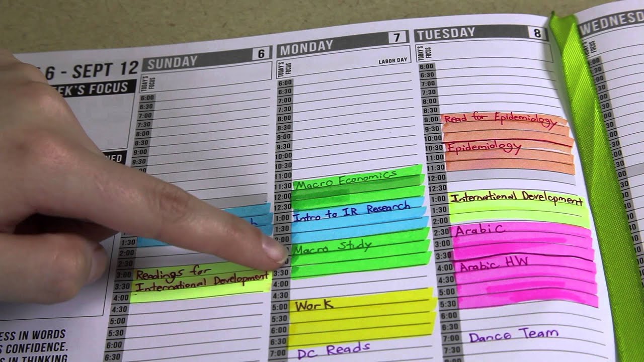 How to Use a Planner