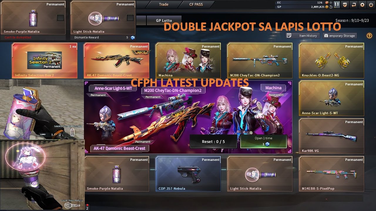 DOUBLE JACKPOT SA NEW AK-47 DEMON BEAST CREST LAPIS LOTTO