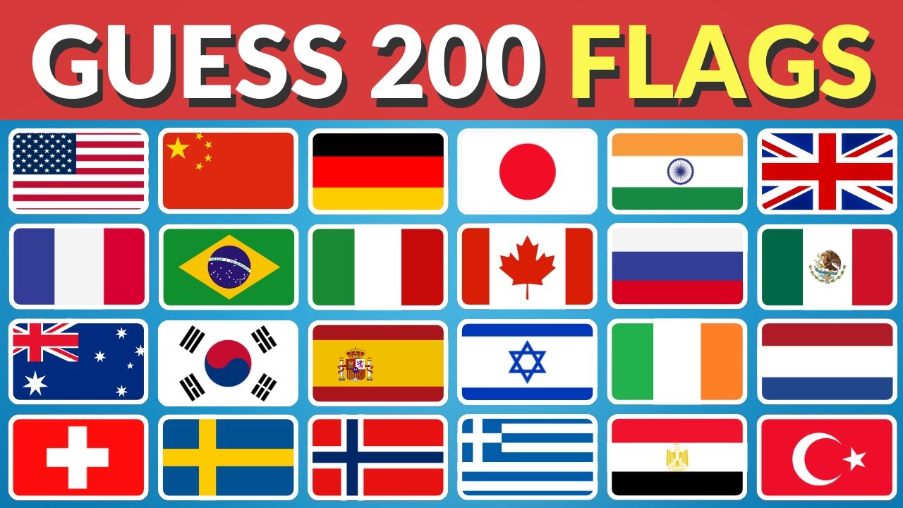 Guess 200 Countries by Flag | Ultimate Flag Quiz 🌍