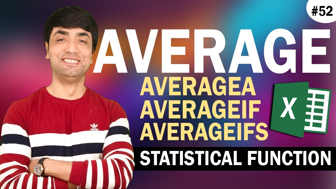 Statistical Function : Average , AverageA , AverageIF , AverageIFS in Excel