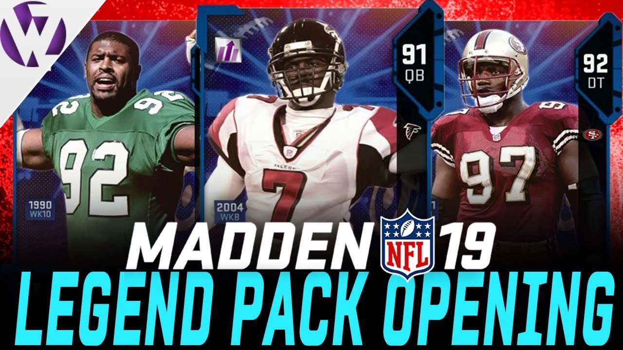 LEGEND MICHAEL VICK, REGGIE WHITE & LTD BRYANT YOUNG - Madden 19 Legend Fantasy Pack Opening