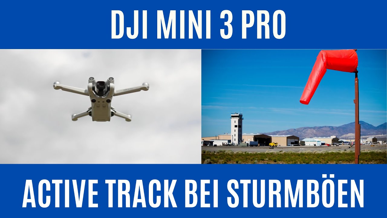 DJI Mini 3 Pro !  Extreme Test ! Active Track & Sturmböen am E-bike bis 50 Kmh ! Schafft sie es ?