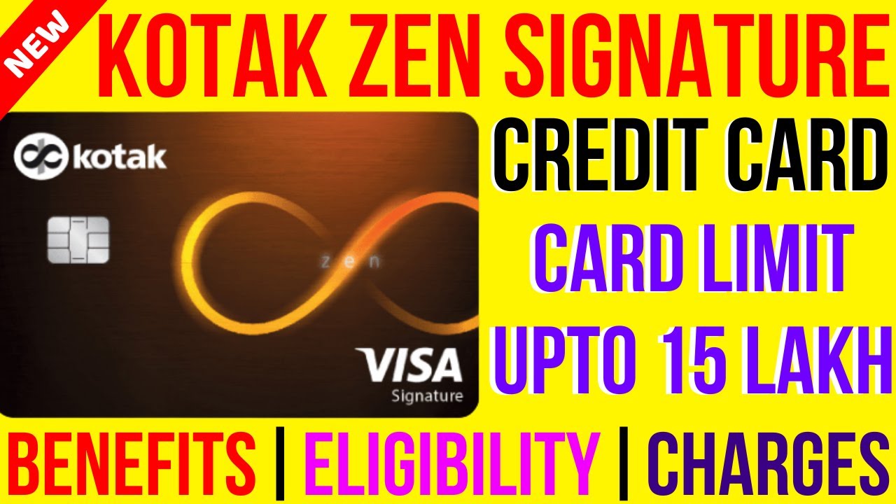 New Process Apply ✔️ Zen Signature Credit Card by Kotak 811 | Full details and review 🔥🔥