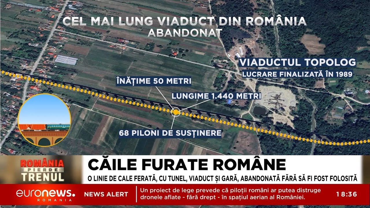 O linie de cale ferată din Argeș stă abandonată de 35 de ani. Pe acolo a trecut doar un tren