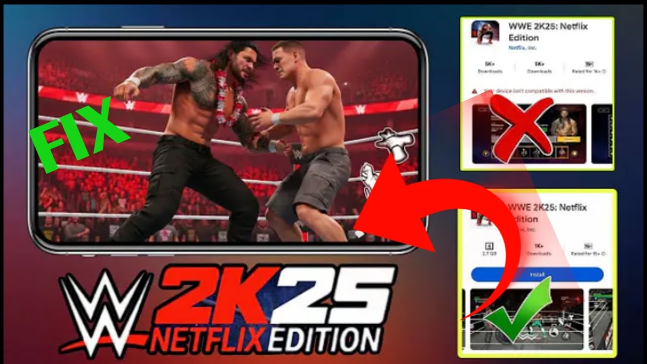 WWE2K25Netflix Edition Install Problem or Not Working Responding Problem Solved 100%Working Method