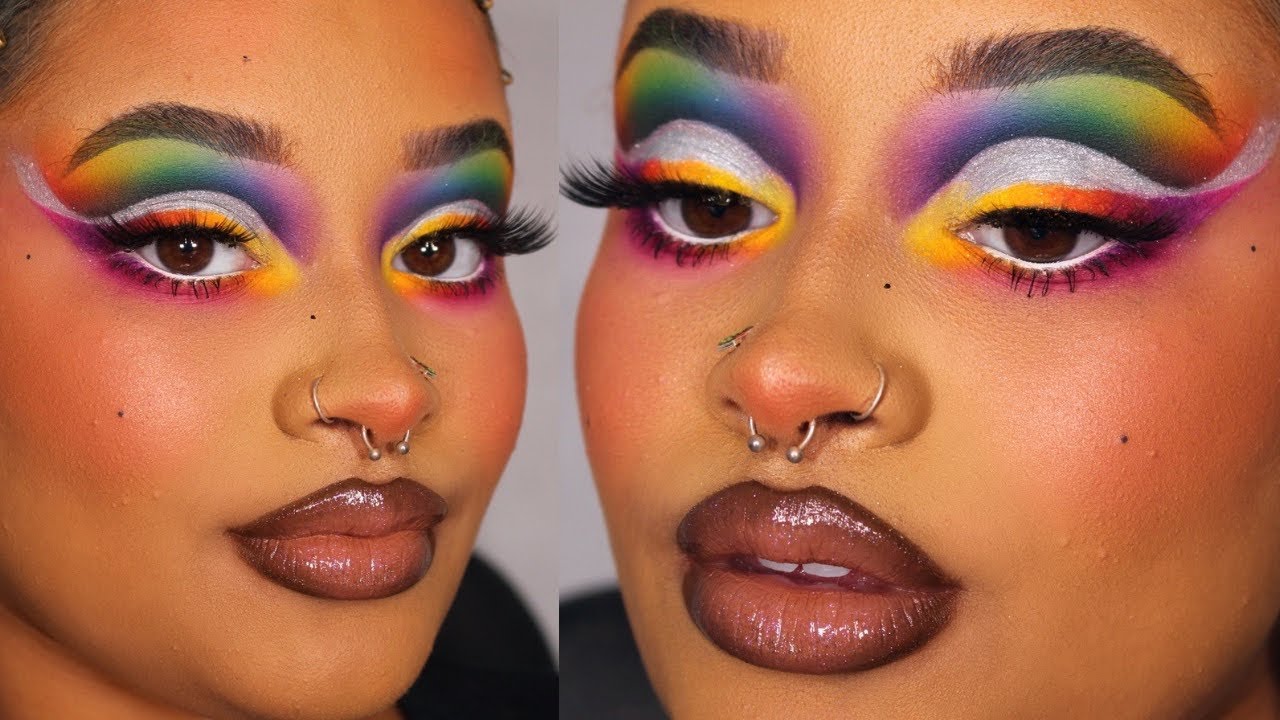 ИНСТРУКЦИЯ ПО НАНЕСЕНИЮ ТЕНЕЙ ДЛЯ ВЕК RAINBOW CUT CREASE