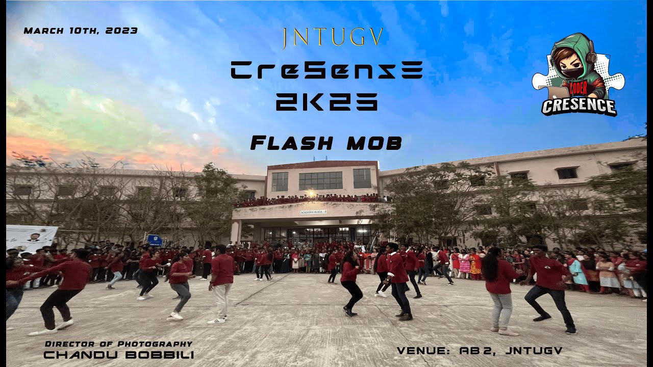 CreSencE 2K23 | Flash Mob | Dept of CSE | JNTUGV | Vizianagaram | National Level Technical Symposium