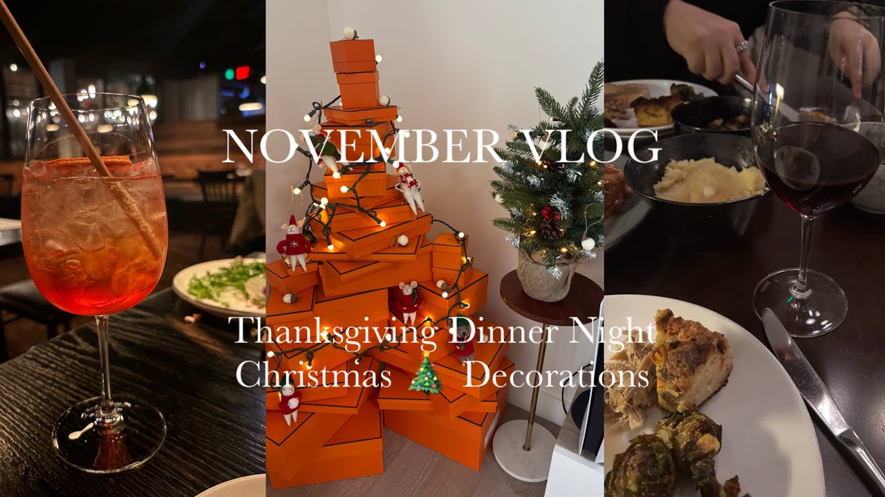 크리스마스🎄준비하고, 추수감사절🍗요리 두번 먹는 11월 