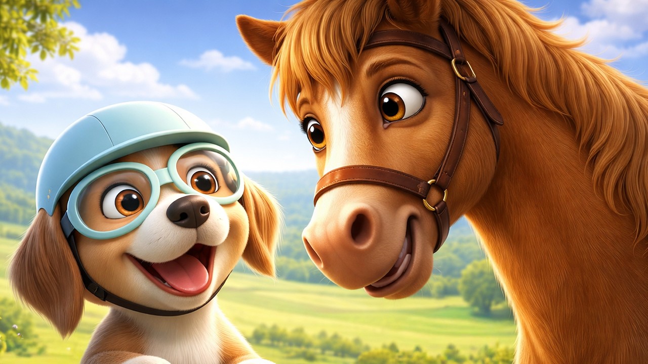 Nesia i koń 🐶🐴 | Piosenka dla dzieci – Świat Dziecięcych Piosenek