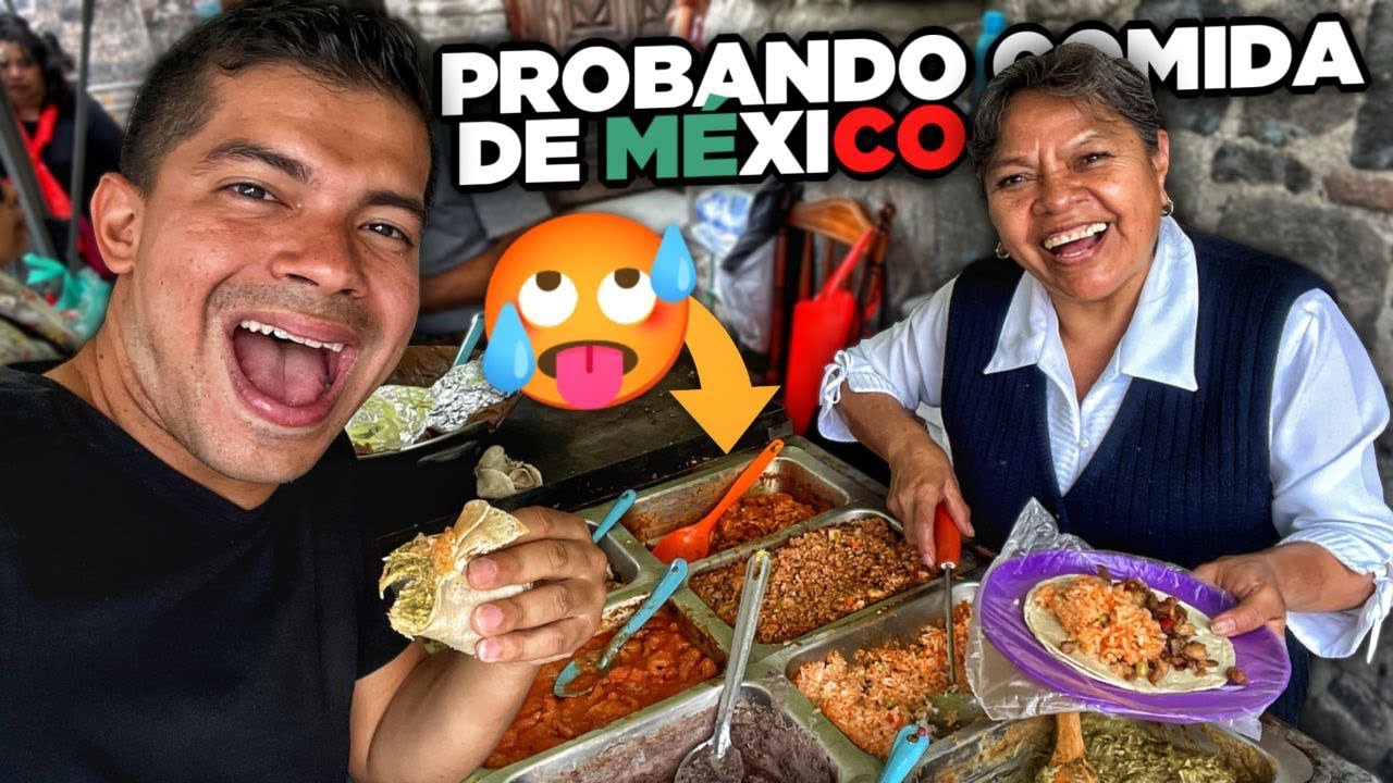 Probando COMIDA CALLEJERA en MÉXICO por PRIMERA VEZ 🌶️