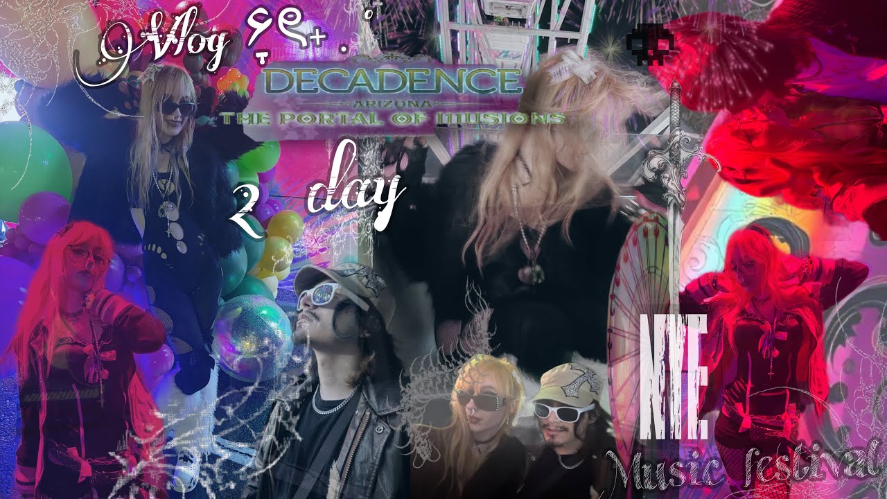 DECADENCE 2025!! NYE Vlog ~ 2 day music festival 🪩🎶🎼