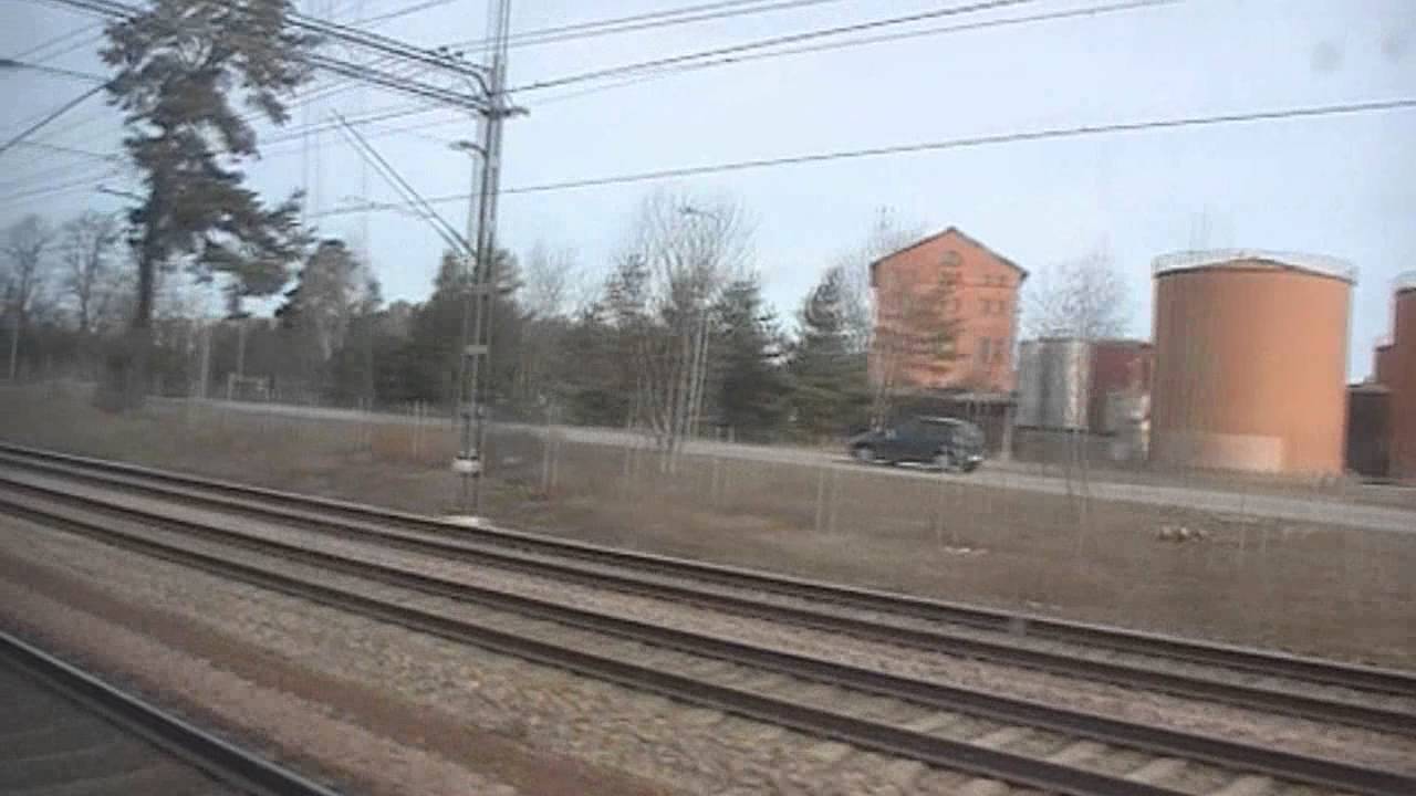 X60 passes Häggvik, Norrviken and Rotebro - X60 passerar Häggvik, Norrviken och Rotebro