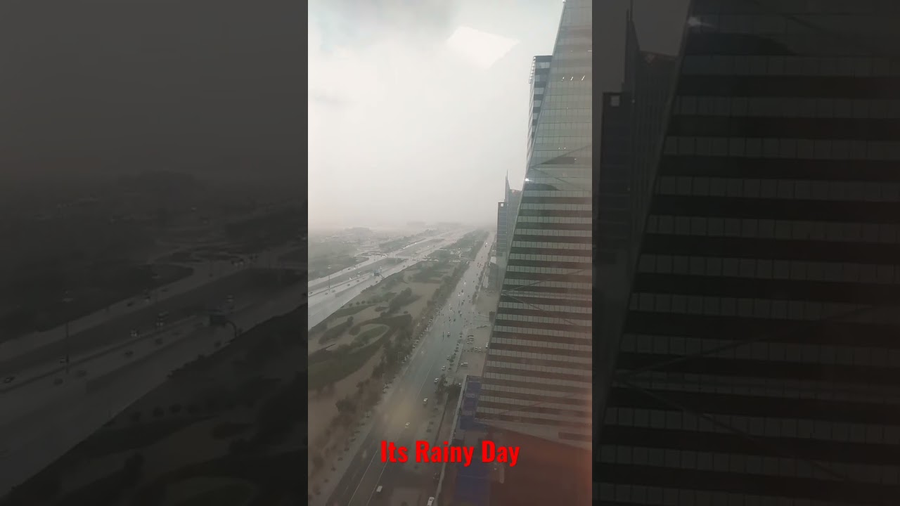 Experience the magic of a rainy day in QaTar #rainy day in QaTar