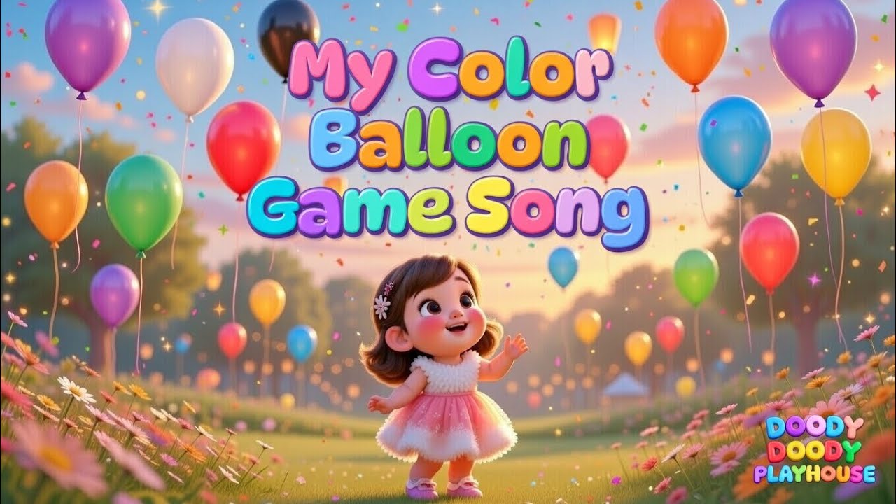 My New Balloon Song 🎈 | Colors Balloons Fun for Kids | @DoodyDoodyPlayhouse 